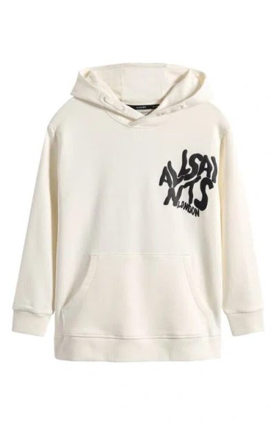 Smallsaints By Allsaints Kids' Distortion Orlando Graphic Cotton Hoodie In White