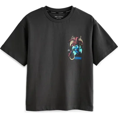 Smallsaints By Allsaints Kids' Dragon Cotton Graphic T-shirt In Black