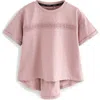 Smallsaints By Allsaints Kids' Lace Accent Cotton Graphic T-shirt In Pink