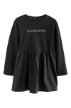 Smallsaints By Allsaints Kids' Long Sleeve Mixed Media Cotton T-shirt Dress In Multi