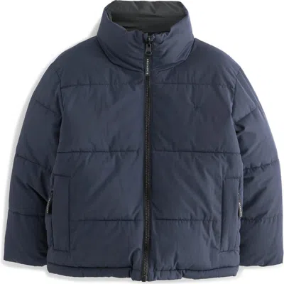 Smallsaints By Allsaints Kids' Novern Quilted Puffer Jacket In Navy