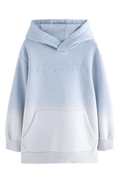 Smallsaints By Allsaints Kids' Oversize Ombré Pullover Hoodie In Blue/white