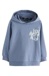 Smallsaints By Allsaints Kids' Oversize Orlando Logo Cotton Hoodie In Blue