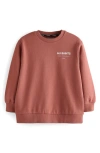 Smallsaints By Allsaints Kids' Oversize Underground Logo Crewneck Sweatshirt In Red
