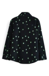 Smallsaints By Allsaints Kids' Polka Dot Cotton Corduroy Button-up Shirt In Black