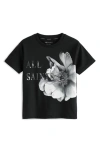 Smallsaints By Allsaints Kids' Presila Floral Cotton Graphic T-shirt In Black