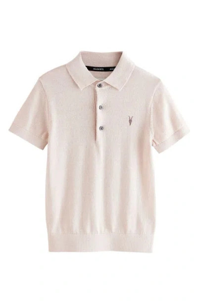 Smallsaints By Allsaints Kids' Ramskull Wool Blend Polo In Neutral