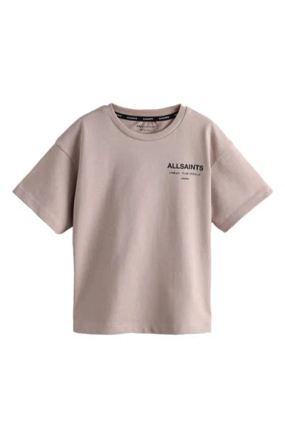 Smallsaints By Allsaints Kids' Redact Oversize Cotton Graphic T-shirt In Neutral