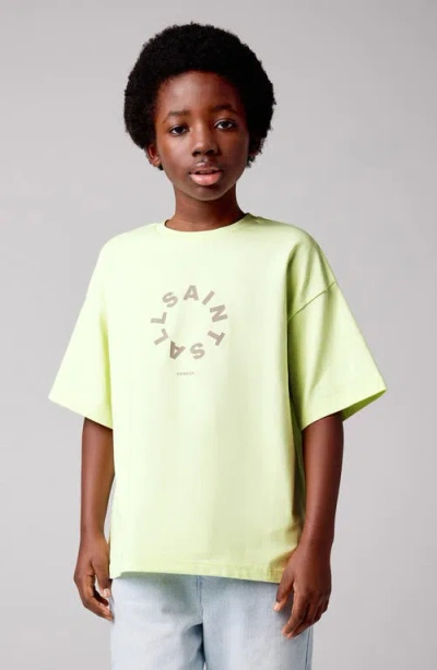 Smallsaints By Allsaints Kids' Tierra Oversize Cotton Graphic T-shirt In Green