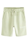Smallsaints By Allsaints Kids' Underground Logo Sweat Shorts In Green