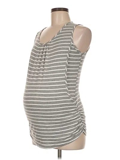 Pre-owned Smallshow Tank Top Gray Halter Neckline Tops