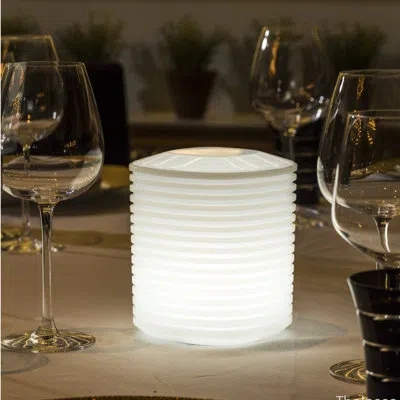 Smart & Green Lantern 7" Battery Powered Integrated Led Color Changing Outdoor Hanging Light In White
