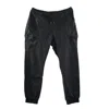 Smart And Joy Men's Cargo Trousers Tightened At The Ankles - Black In Black