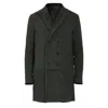 Smart And Joy Men's Green Bi-material Tailored Coat In Green