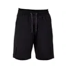 Smart And Joy Men's Shorts With Decorative Strings - Black In Black
