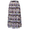 Smart And Joy Women's Abstract Print Flared Midi Skirt