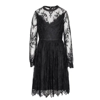 Smart And Joy Women's All Over Lace Dress - Black