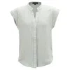 Smart And Joy Women's Bi-material Striped Shirt - Neutrals