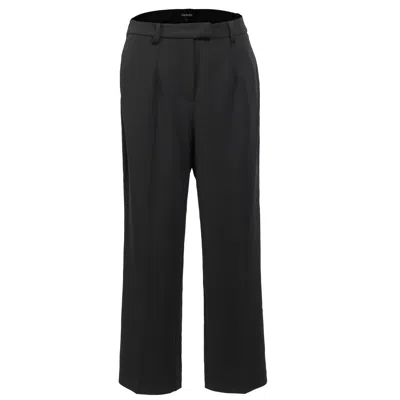 Smart And Joy Women's Black Tapered Cigarette Pants