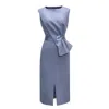 Smart And Joy Women's Blue Asymmetric Peplum Dress In Blue