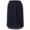 Smart And Joy Women's Blue Eyelet Cotton Lace Skirt - Navy