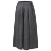 Smart And Joy Women's Blue Polka Dots Flared Midi Skirt In Blue