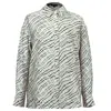 Smart And Joy Women's Brown Graphic Print Long Sleeves Shirt - Beige In Green