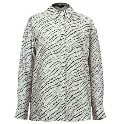 Smart And Joy Women's Brown Graphic Print Long Sleeves Shirt - Beige In Green