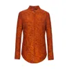 Smart And Joy Women's Brown Linear Flower Print Blouse In Brown