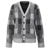 Smart And Joy Women's Check Pattern Cardigan - Grey In Grey