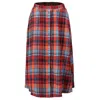 Smart And Joy Women's Check Trapeze Skirt