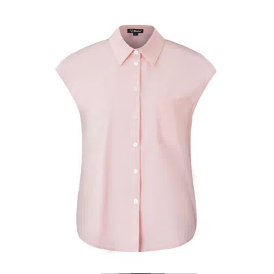 Smart And Joy Women's Classic Short-sleeve Blouse - Pink