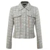 Smart And Joy Women's Crop Jacket With Pocket Flaps And Bias - Brown In Brown