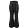 Smart And Joy Women's Drawstring Ankle Cargo Pants - Black In Black