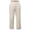 Smart And Joy Women's Eyelet Cotton Lace Pants -white In White