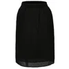 Smart And Joy Women's Eyelet Cotton Lace Skirt - Black
