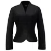 Smart And Joy Women's Fit-and-flare Blazer - Black In Black