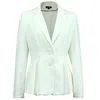 Smart And Joy Women's Fit And Flare Blazer - White In White