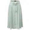Smart And Joy Women's Flared Dot Print Skirt - Green In Green
