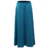 Smart And Joy Women's Flared Midi Satin Skirt - Blue In Blue