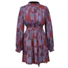 Smart And Joy Women's Graphic Print Short Blouse-dress