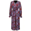 Smart And Joy Women's Graphic Print V Neckline Jumpsuit