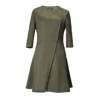 Smart And Joy Women's Green Fit-and-flare Perfecto Dress In Green