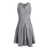 Smart And Joy Women's Grey Fit-and-flare Jacquard Dress In Grey
