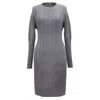 Smart And Joy Women's Lacing-in-back Jumper Dress - Grey In Grey