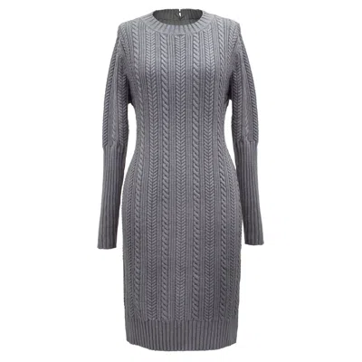 Smart And Joy Women's Lacing-in-back Jumper Dress - Grey