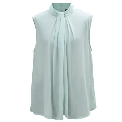 Smart And Joy Women's Neutrals Draped Sleeveless Top- Light Mint In Green