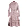 Smart And Joy Women's Neutrals Fit & Flare Blouse Dress