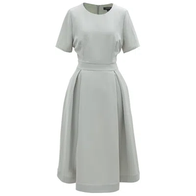 Smart And Joy Women's Neutrals Fit-and-flare Classic Dress In Gray
