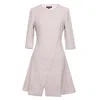 Smart And Joy Women's Neutrals Fit-and-flare Perfecto Dress - Cream In White
